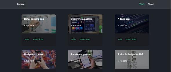 Preview of the site